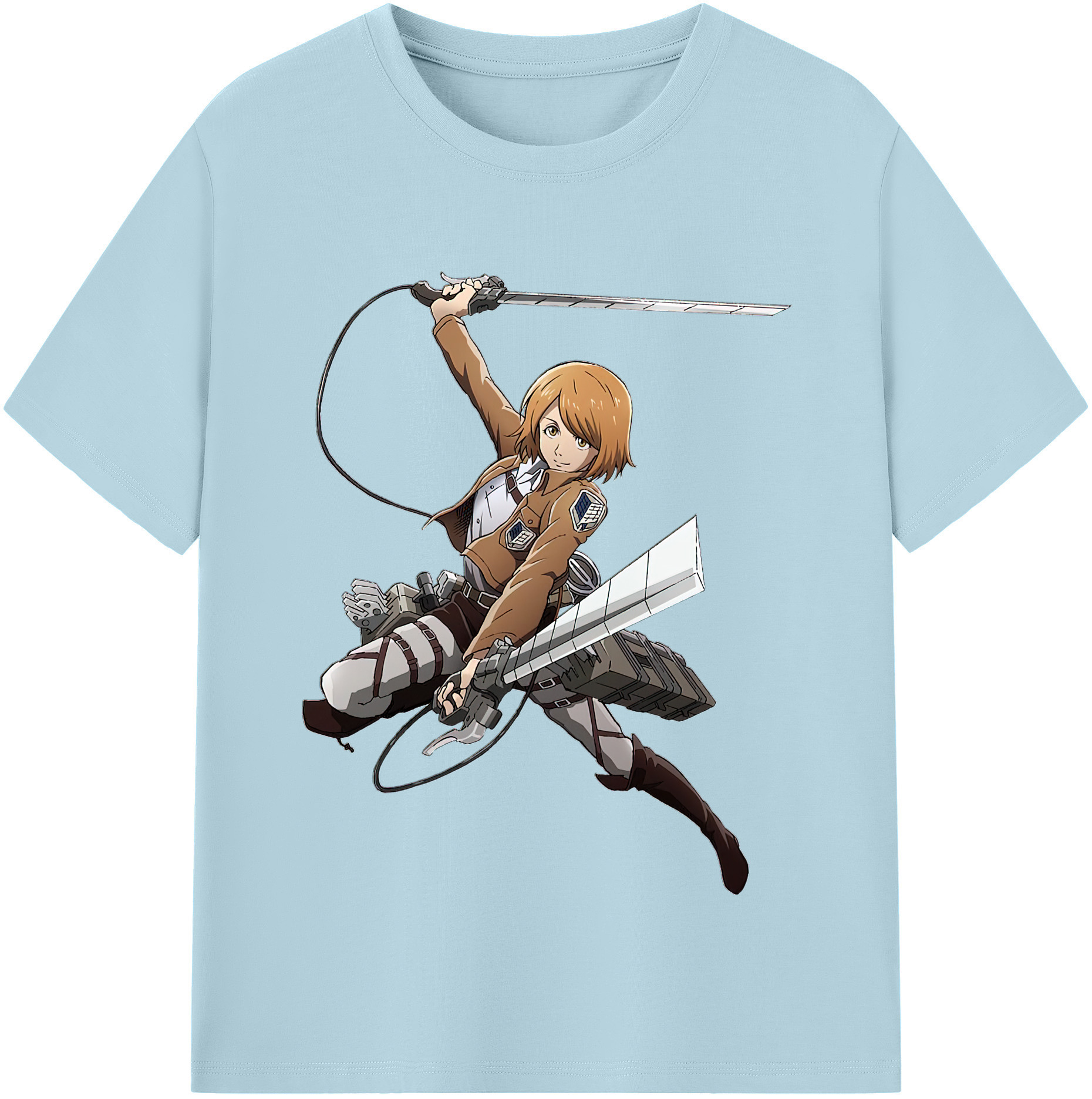（画像用） 進撃の巨人 ペトラ·ラル Attack on Titan Petra Rall 綿100％半袖Tシャツ（フロントプリント）
